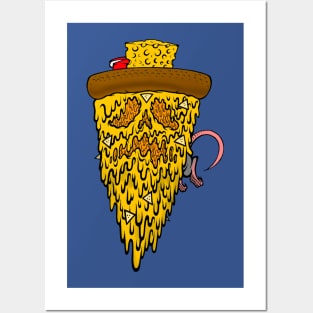 EXTRA CHEESE POISON PIZZA Posters and Art